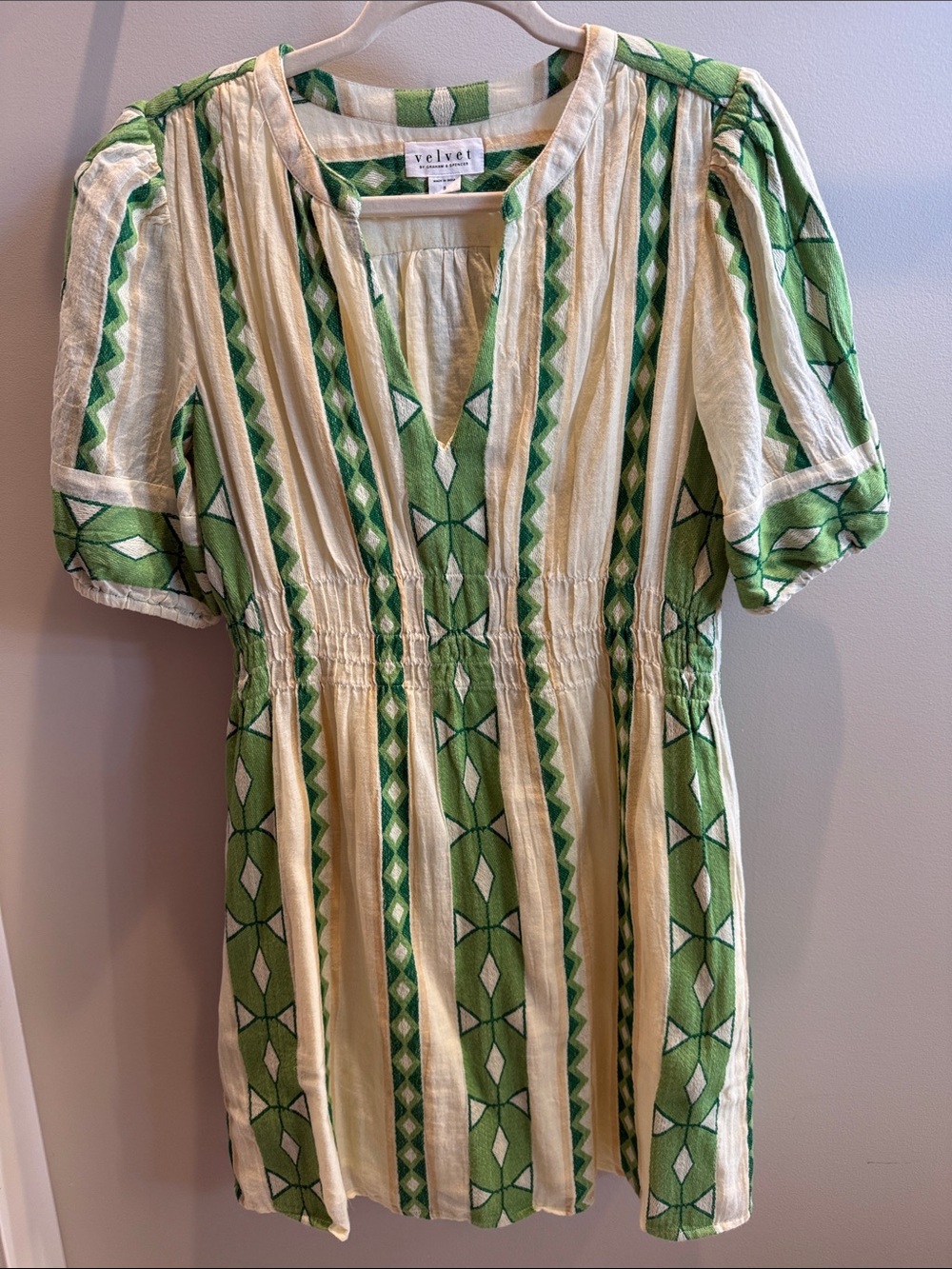 Velvet by Graham & Spencer Lucy patterned cotton minidress - Picture 6 of 10